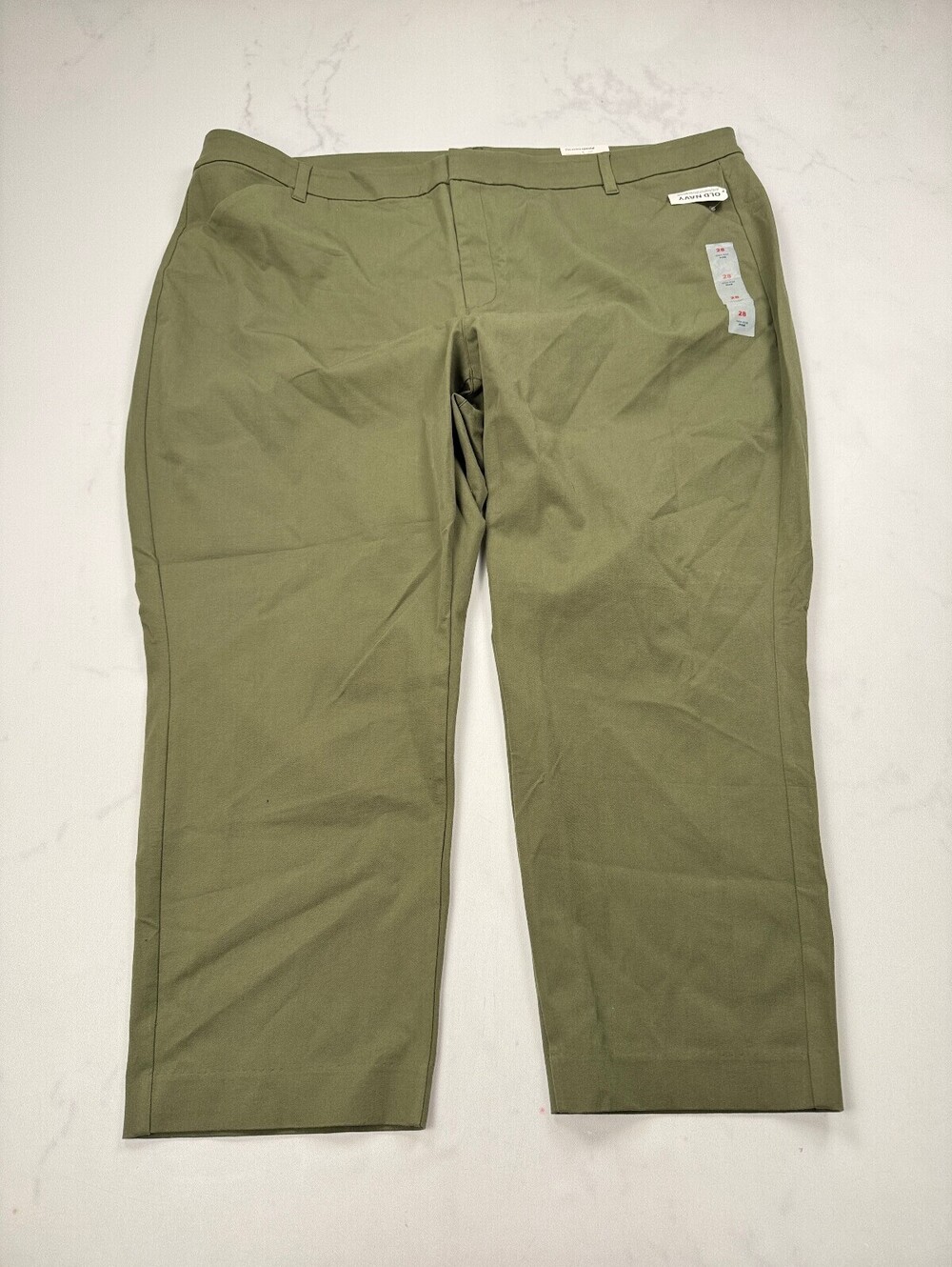 Old Navy Pixie Khaki Pants Modern Classic High Rise - Womens 28 Plus